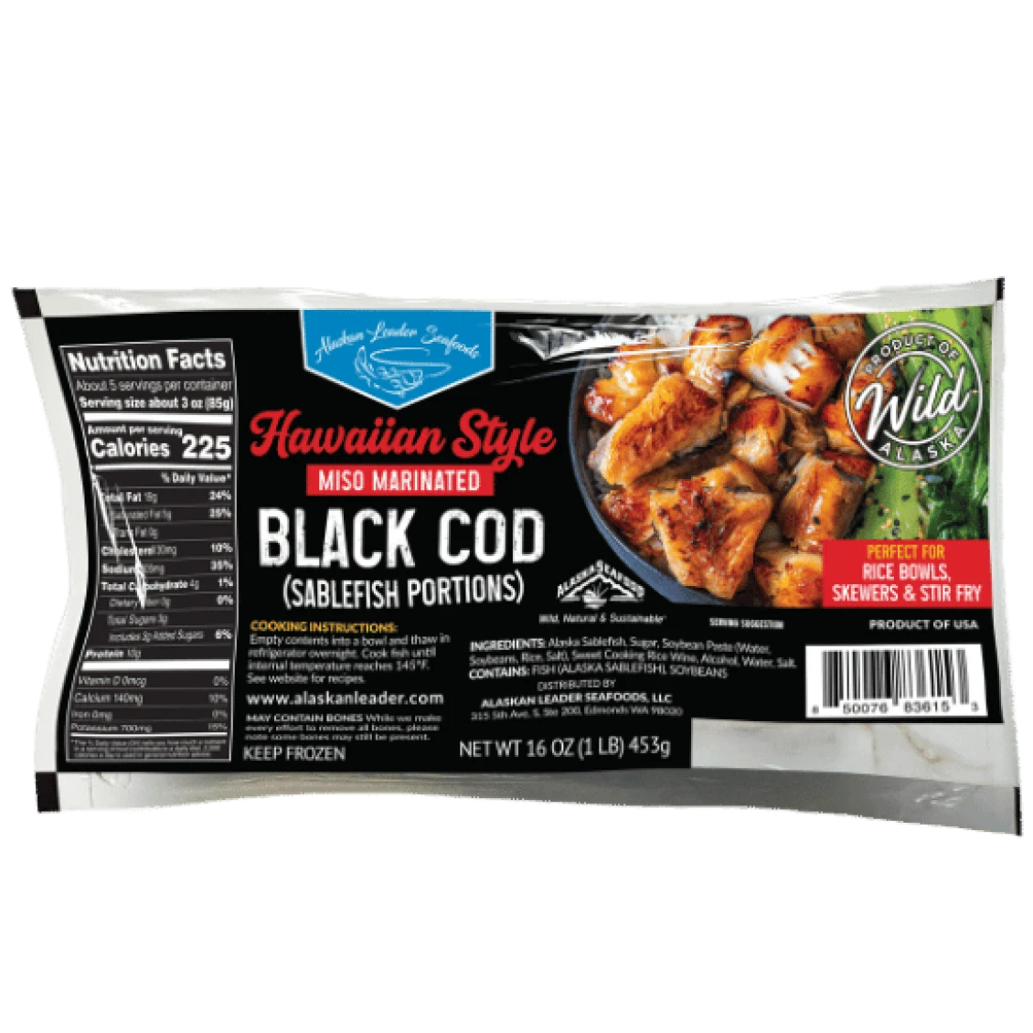 Hawaiian Style mis marinated black cod